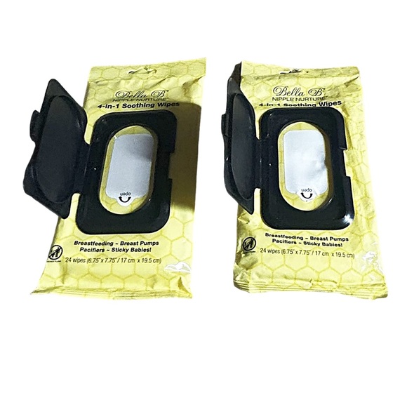 Bella B Nipple Nurture 4-in-1 Soothing Wipes Breastfeeding NWT 24 Ct - Picture 2 of 5